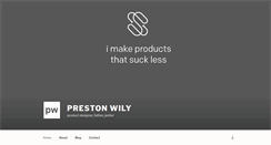 Desktop Screenshot of prestonwily.com